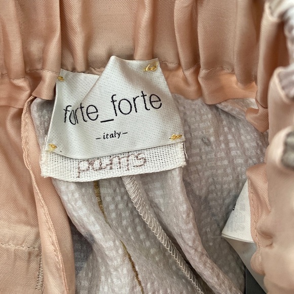 Forte Forte Fiandra Silk Leaf Print Pants NWT - Picture 7 of 10